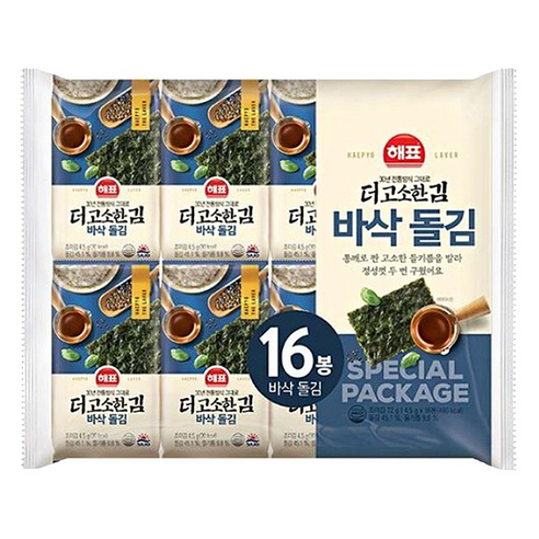 사조해표 더 고소한 바삭돌김 16봉