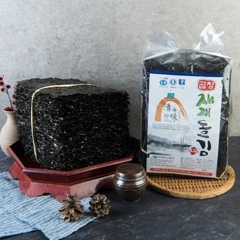완도산 곱창돌김 100장