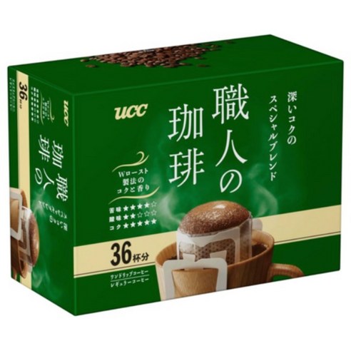 UCC 장인의커피(국내당일출고) 대용량 개별포장 드립백 스페셜블랜드, 7g, 36개입, 1개