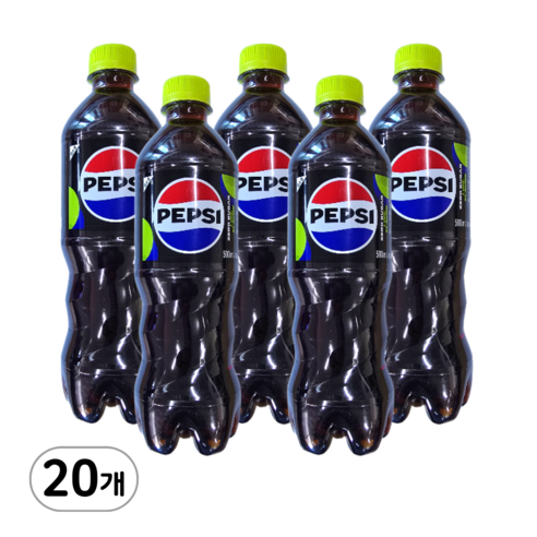 롯데 펩시 제로슈거 라임 500ml x 20개 업소용 음료