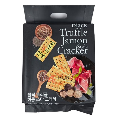 블랙 트러플 하몽 소다 크래커 294g, 14개, 21g