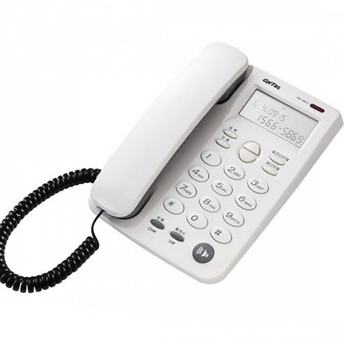 (지엔텔) 발신자 정보표시 유선전화기 GS-461C (화이트)