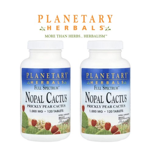 플래니터리 허벌 풀 스펙트럼 노팔 선인장 1000mg 120정 2팩 Nopal Cactus