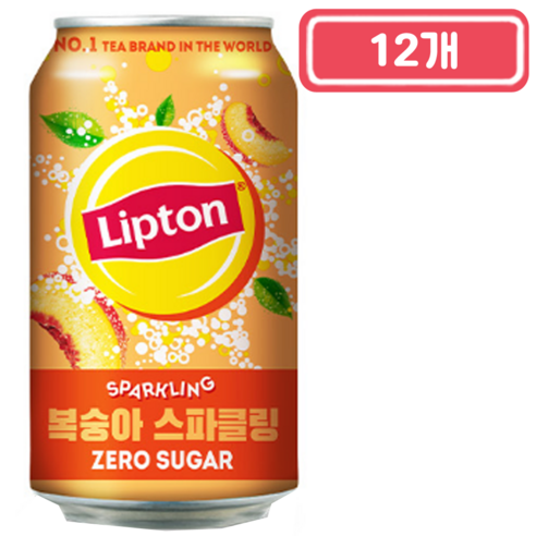칠성)립톤스파클링제로355ml, 355ml, 12개