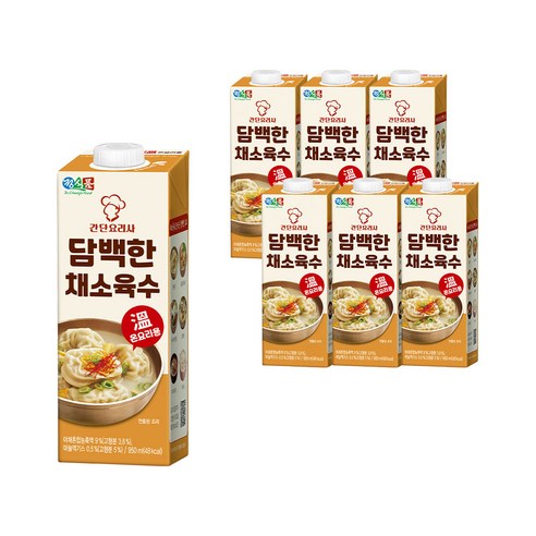 [정식품] 간단요리사 담백한 채소육수 950mlx6팩
