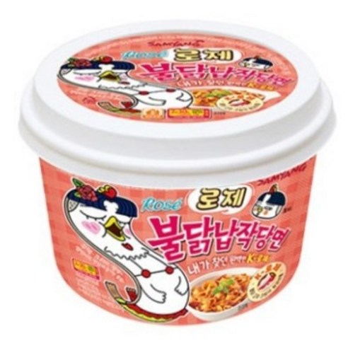 삼양 로제불닭납작당면 169.4g, 8개
