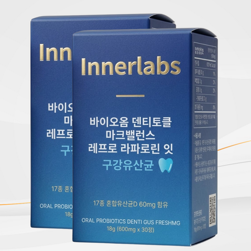 [만족도 1위] 구강 유산균 m18 식약청 인증 제품증정/애플민트향 구강유산균