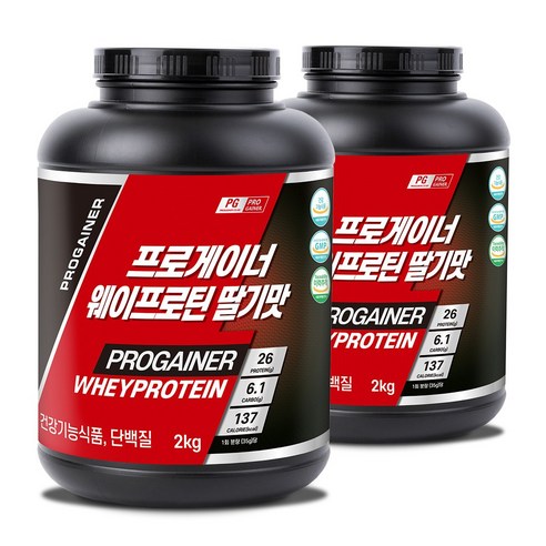 프로게이너 웨이프로틴 딸기맛 유청단백질 프로틴파우더
