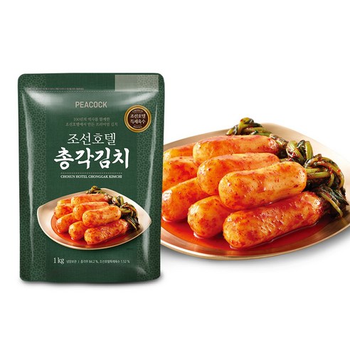 [피코크] 조선호텔 총각김치 2kg (1kgx2팩)
