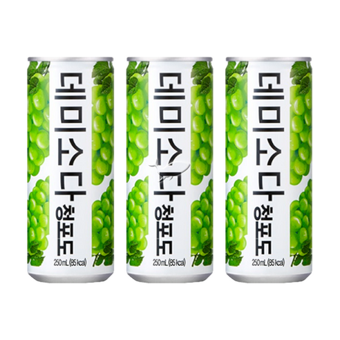 데미소다 청포도 250ml, 250ml, 20개