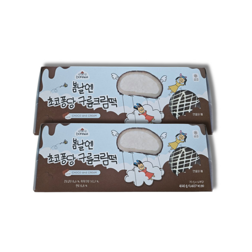 New) 봄날엔 초코퐁당 구름크림떡 (70g x 6개입, 총420g)