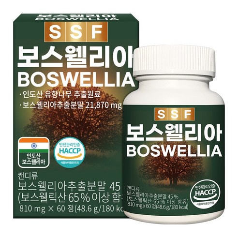순수식품 보스웰리아 보스웰릭산65% 2개월분(60정)