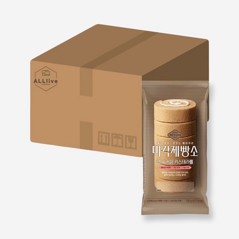 삼립 간식 빵 미각제빵소 연유 커피 카스테라롤