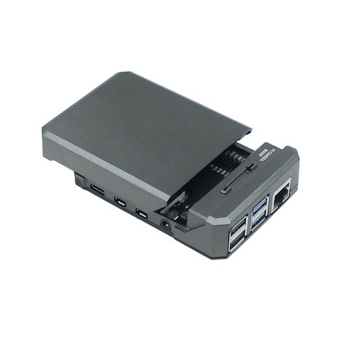 Argon Neo Raspberry Pi 4B 히트 싱크 케이스 슬림 알루미늄 인클로저 지원 냉각 팬 및 마그네틱 탑 지원