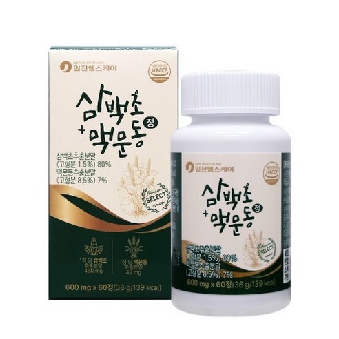 [일진헬스케어] 삼백초+맥문동 정 600mg x 60정