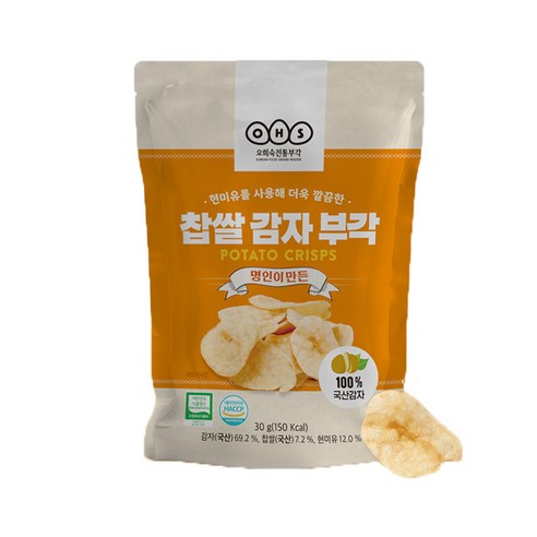 오희숙부각 찹쌀 감자부각, 30g, 7개