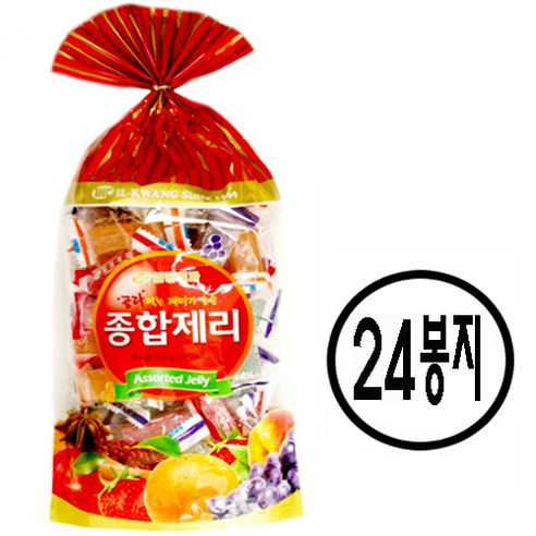 일광제과 종합젤리, 무료배송, 추억의 젤리, 500g, 24개