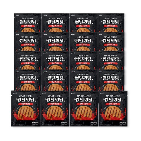 재미어트 썸탈꺼닭 소스 닭가슴살 스테이크 양념 치킨 맛 (냉동), 24개, 120g