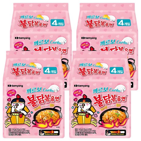 불닭볶음면 까르보 130g, 16개