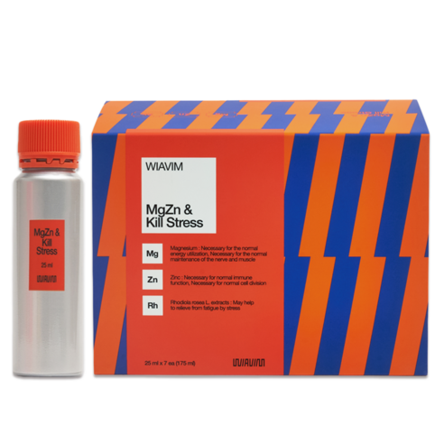 위아바임 액상 마그네슘 영양제 식약청인증 마그아연 & 킬 스트레스 홍경천추출물 함유 HACCP, 1개, 7회분