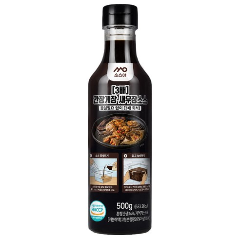 [3배희석] 간장게장 소스 새우장 연어장 전복장 만능간장, 1개, 500ml