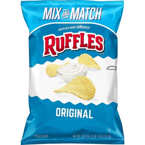 [미국직배송]러플스 오리지널 포테이토 칩 {초대용량}, Ruffles Original Potato Chips