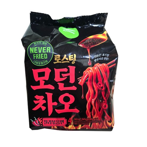풀무원 로스팅 모던차오 칠리볶음면 442.4g, 1개