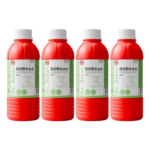닥터아타르 과산화수소수, 4개, 250ml