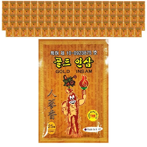 골드인삼 겅강 패드 25매입 붙이는 찜질 패치 7개