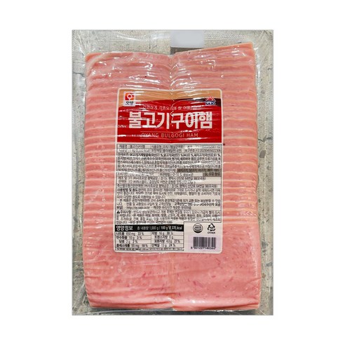 [희주몰] 사조오양 불고기 슬라이스햄 1kg x 10개