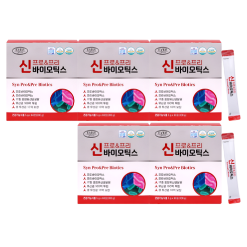 HnF 최신리뉴얼 신바이오틱스 5000 유산균100억 생유산균10억 비타민B D3 식약처인증 GMP, 1세트, 1.5kg
