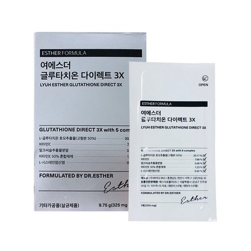 여에스더 글루타치온 다이렉트 3X 30매, 9.75g, 1개