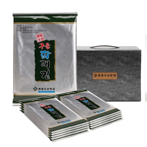 현대수산맛김 보령 대천김 파래김, 20g, 15개