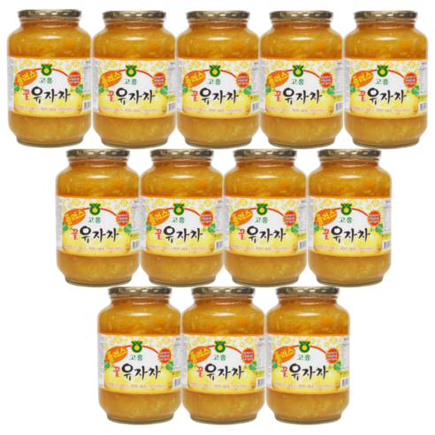 고흥유자 품질인증 최신제조 농협 100% 국산 꿀 유자차, 2kg, 6개, 2개입