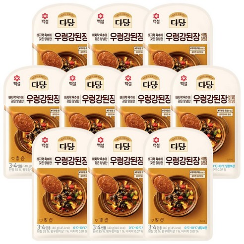 CJ 다담 우렁강된장 비빔 양념 140g 10개