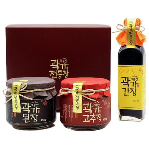 계룡산 곽가전통장 3종 선물세트
