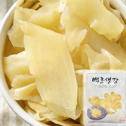코우 초생강 백색 슬라이스 장아찌, 1.3kg, 6팩