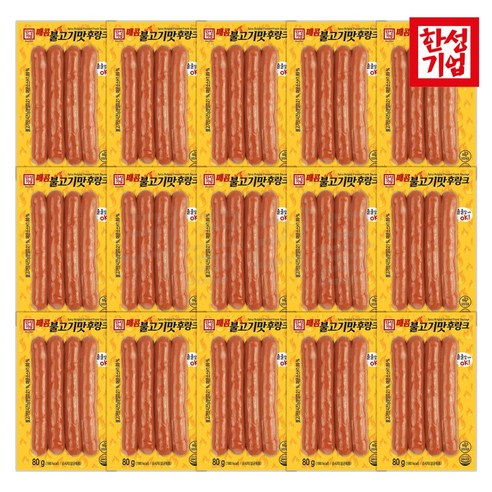 한성 매콤 불고기맛 후랑크 80g (15개) 아이스박스