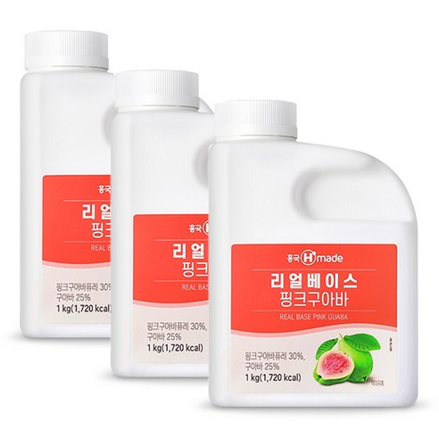 흥국 리얼 핑크구아바베이스 1kg 과일주스