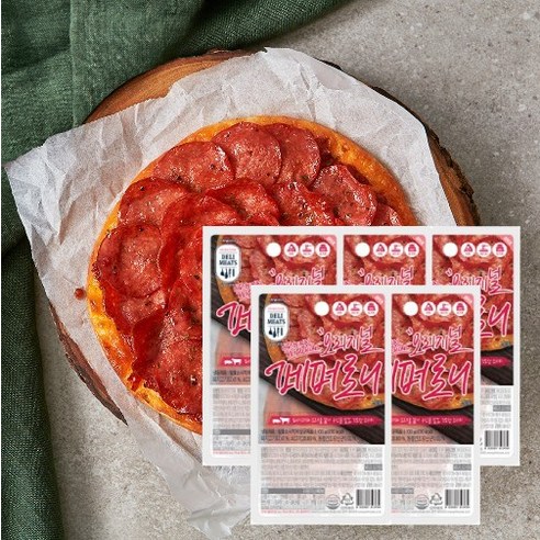 존쿡 델리미트 오리지널 페퍼로니 피자 토핑 100g X 5개, 5개, 100g