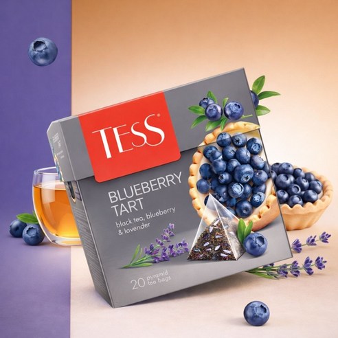 Tess Black Tea Blueberry Tart 테스 블랙티 블루베리 타르트