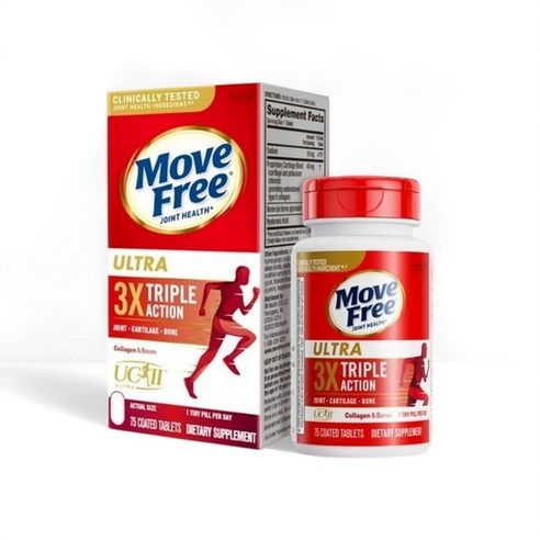 Move Free 무브프리 콜라겐 조인트 연골 보호대 울트라  9국 특허 콜라겐+붕소 미국산