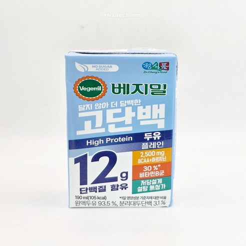 정식품 베지밀 고단백 두유 플레인