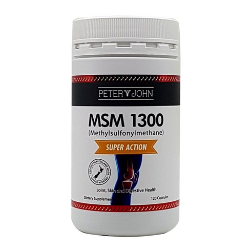 MSM 관절영양제 MSM 1300 5개 세트 PETER&JOHN 120캡슐, 5개, 120정