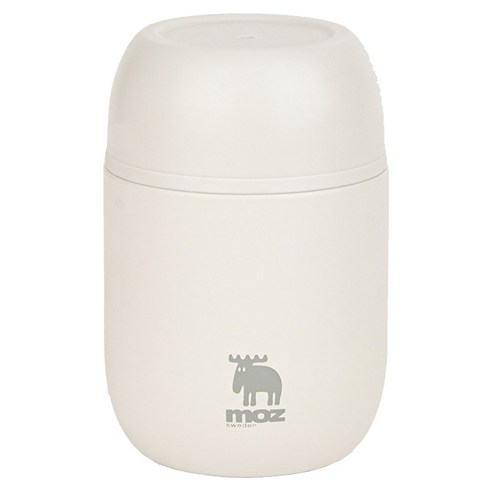 MOZ 스웨덴 포스코 316 스텐 푸드자 보온 도시락 보온 죽통 480ml, 라이트그레이, 1개