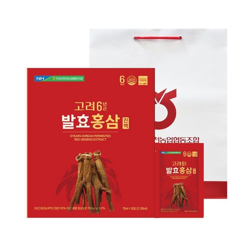 지리산마천농협 고려6년근 발효홍삼 70ml x 30포