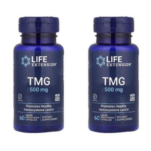 라이프익스텐션 티엠지 TMG 무수 베타인 50mg 60캡슐 2개