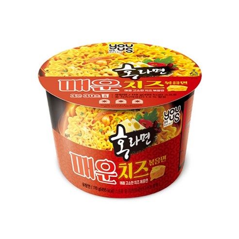 무배 홍라면 매운 치즈 볶음면 112g (한 박스 )