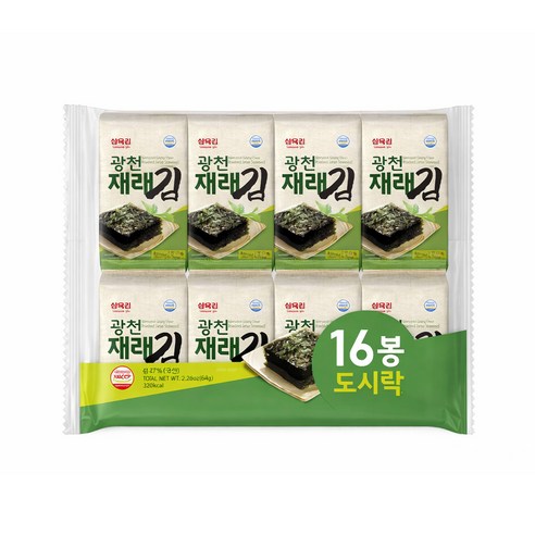 [삼육] 삼육 광천 재래 김 16봉 X 8봉지