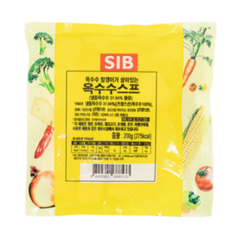 선인 냉동 즉석 옥수수 스프, 10개, 180g